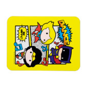 Magnet Flexible Chibi Héros Danse (Horizontal)