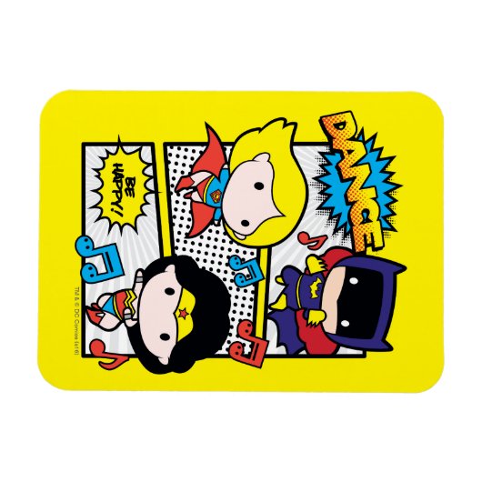 Magnet Flexible Chibi Héros Danse (Horizontal)