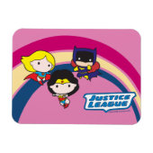 Magnet Flexible Chibi Justice League Rainbow (Horizontal)