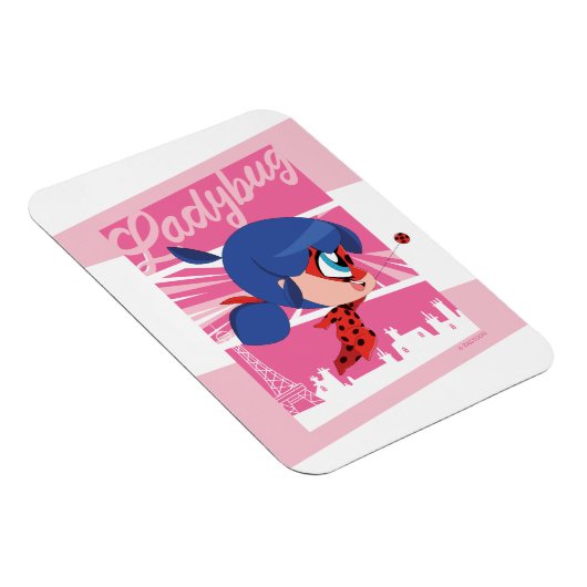 Magnet Flexible Chibi Ladybug à Paris (Côté Droit)
