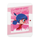 Magnet Flexible Chibi Ladybug à Paris (Vertical)