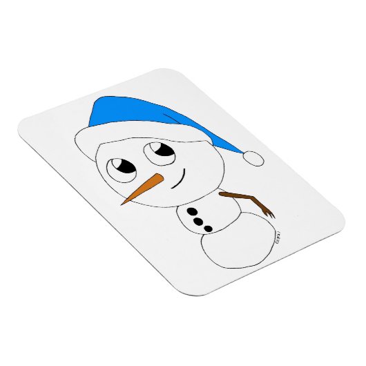 Magnet Flexible chibi snowman (Côté Droit)