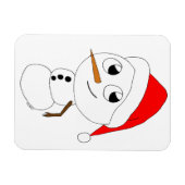 Magnet Flexible chibi snowman (Horizontal)