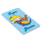 Magnet Flexible Chibi Supergirl volant arc-en-ciel (Côté Droit)