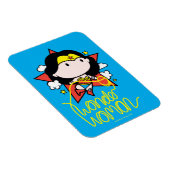 Magnet Flexible Chibi Wonder Woman Voler Avec Lasso (Côté Droit)