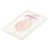 Magnet Flexible Chic Aquarelle Cotton Candy Anniversaire (Côté Gauche)