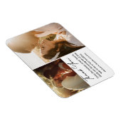 Magnet Flexible chic calligraphie mariage photo collage merci (Côté Droit)