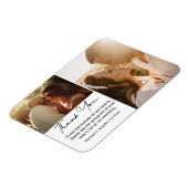 Magnet Flexible chic calligraphie mariage photo collage merci (Côté Gauche)