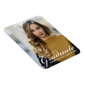 Magnet Flexible Chic White Script superposer photo moderne Graduat (Côté Droit)