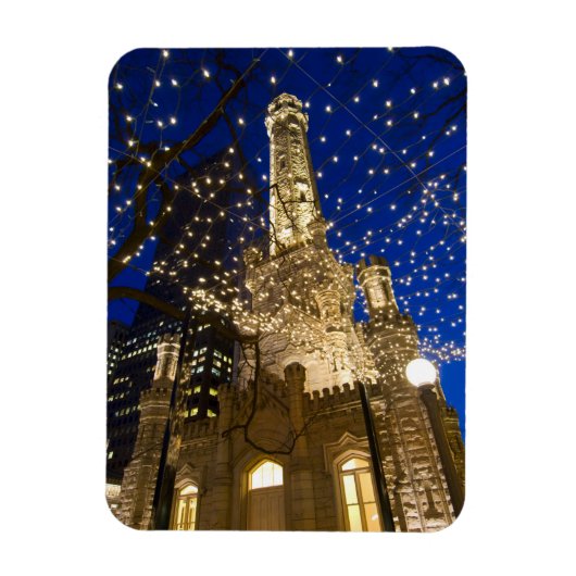 Magnet Flexible Chicago à Noël (Vertical)