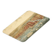 Magnet Flexible Chicago Antique Map, LaSalle Street et River (Côté Gauche)