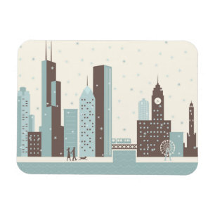 Magnet Flexible Chicago en hiver