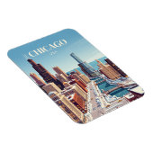 Magnet Flexible Chicago, États-Unis (Côté Droit)