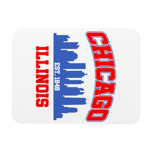 Magnet Flexible Chicago, Illinois (Horizontal)