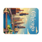 Magnet Flexible Chicago Illinois (Horizontal)