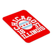 Magnet Flexible Chicago, Illinois (Côté Droit)