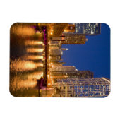 Magnet Flexible Chicago, Illinois, Skyline et Chicago River (Horizontal)
