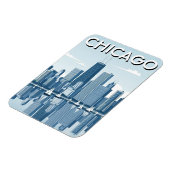Magnet Flexible Chicago Illinois Travel (Côté Gauche)