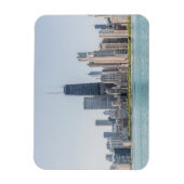 Magnet Flexible Chicago Skyline Avec Le Lac Michigan (Vertical)