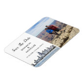 Magnet Flexible Chicago Skyline Fiançailles Photo Enregistrer La D (Côté Gauche)