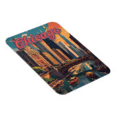 Magnet Flexible Chicago Skyline Riverfront (Côté Droit)