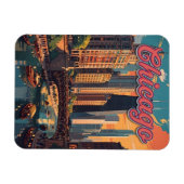 Magnet Flexible Chicago Skyline Riverfront (Horizontal)