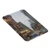 Magnet Flexible Chicago Streets, The Windy City Retro Art (Côté Droit)
