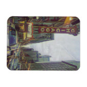 Magnet Flexible Chicago Streets, The Windy City Retro Art (Horizontal)