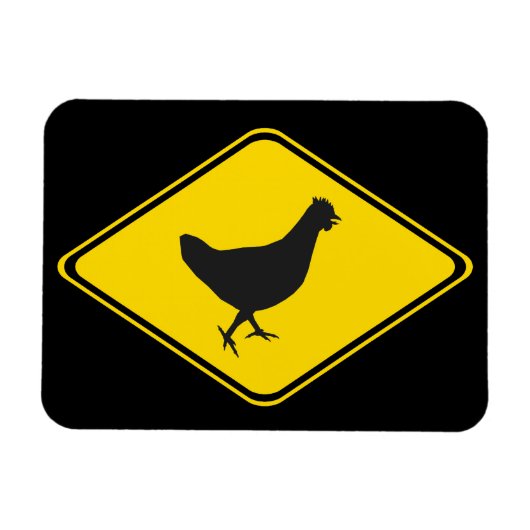 Magnet Flexible Chicken Xing ! (Horizontal)