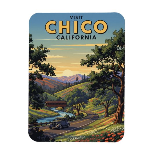 Magnet Flexible Chico California Travel (Vertical)