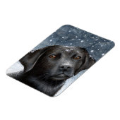 Magnet Flexible Chien 100 noir Labrador Photo aimant (Côté Gauche)