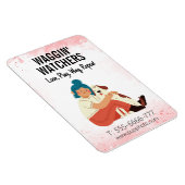 Magnet Flexible Chien assis Business Custom (Côté Droit)