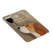 Magnet Flexible Chien Au Vin Beagle (Côté Droit)
