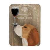 Magnet Flexible Chien Au Vin Beagle (Vertical)