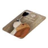 Magnet Flexible Chien Au Vin Beagle (Côté Gauche)