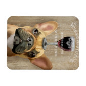 Magnet Flexible Chien Au Vin, Chien de taule français (Horizontal)