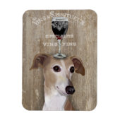 Magnet Flexible Chien Au Vin Greyhound (Vertical)