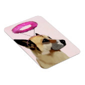 Magnet Flexible Chien avec Halo rose (Côté Droit)
