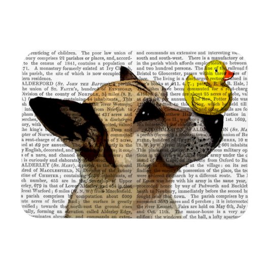 Magnet Flexible Chien berger allemand et canard (Horizontal)