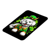Magnet Flexible Chien Bichon Frise Saint-Patrick (Côté Gauche)