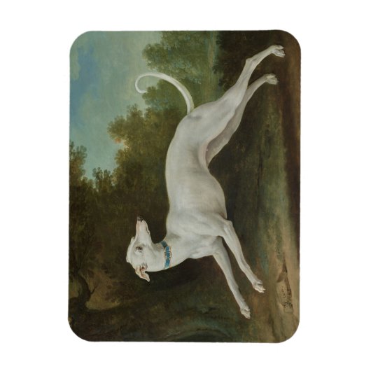 Magnet Flexible Chien blanc gris (Vertical)