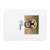 Magnet Flexible Chien chat photo ajouter le nom de l'animal de com (Horizontal)