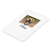 Magnet Flexible Chien chat photo ajouter le nom de l'animal de com (Côté Gauche)