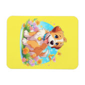 Magnet Flexible Chien chiot mignon (Horizontal)