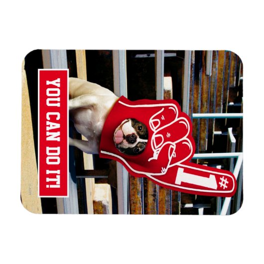 Magnet Flexible Chien dans la main de mousse (Horizontal)