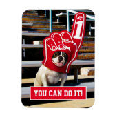 Magnet Flexible Chien dans la main de mousse (Vertical)