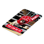 Magnet Flexible Chien dans la main de mousse (Côté Gauche)