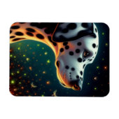 Magnet Flexible Chien de Dalmation lunaire (Horizontal)