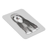 Magnet Flexible Chien de dessin de Collie à poils (Côté Droit)
