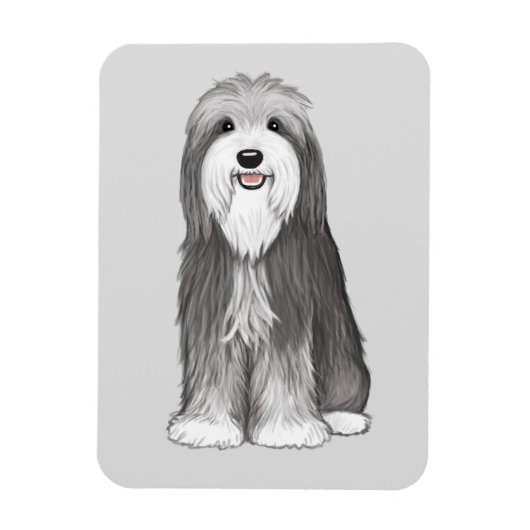 Magnet Flexible Chien de dessin de Collie à poils (Vertical)